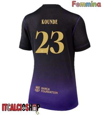 Barcelona Jules Kounde #23 Seconda Maglia Femmina 2026-27 Manica Corta